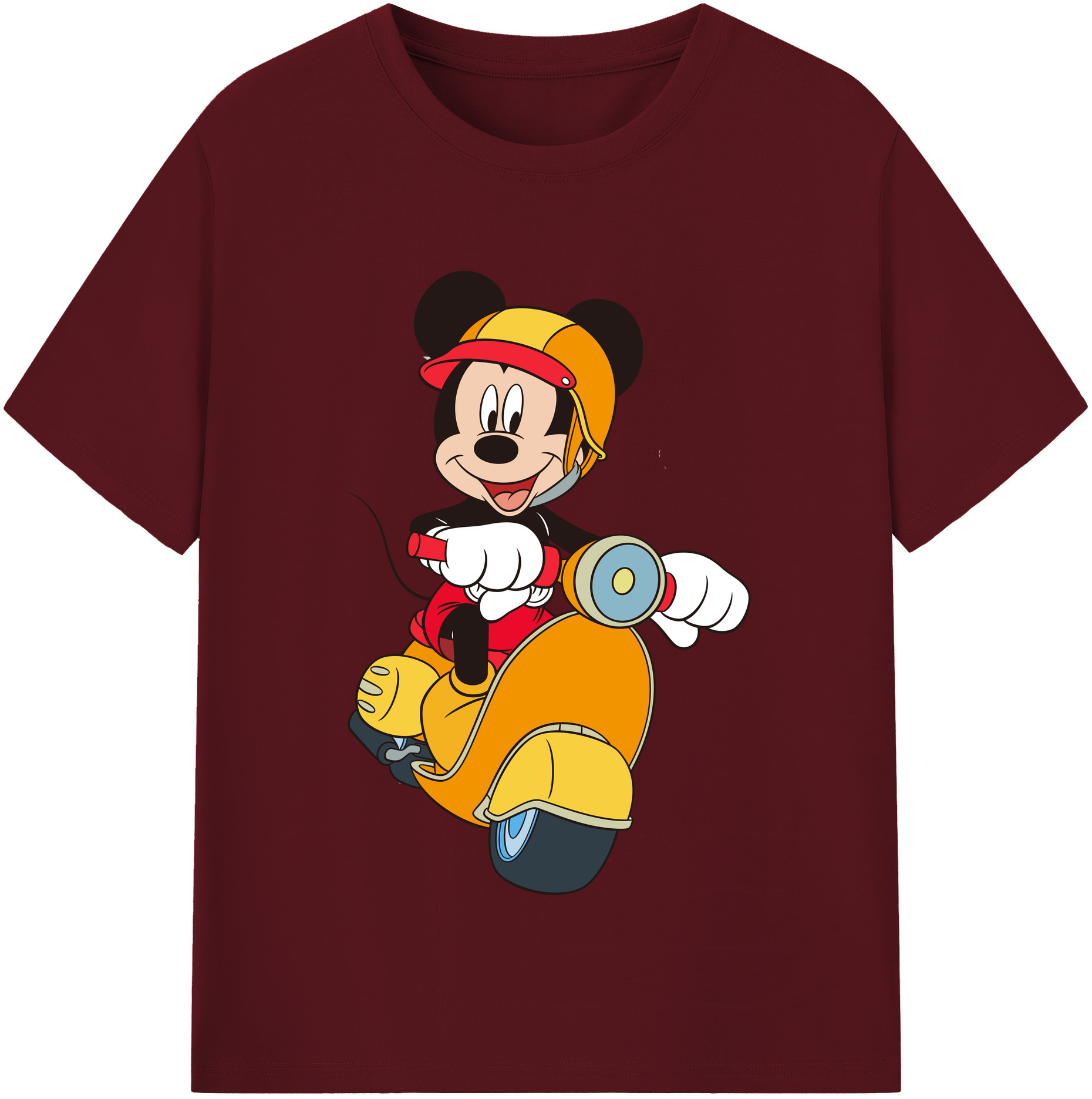 （画像用） ミッキーマウス Mickey Mouse 綿100％半袖Tシャツ（フロントプリント）